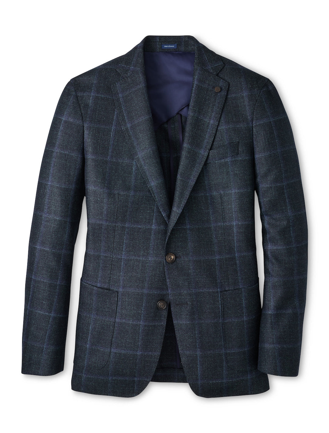 Hughes Windowpane Soft Jacket - Pine Brook