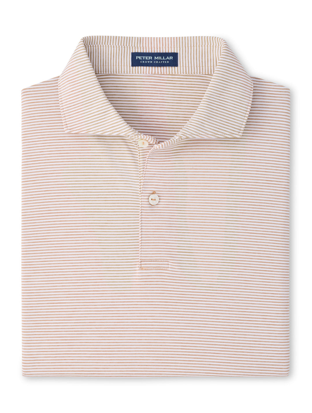 Cadenza Performance Jersey Polo - Edwin Spread Collar - Light Nutmeg