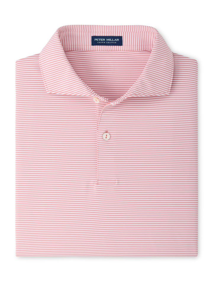 Cadenza Performance Jersey Polo - Edwin Spread Collar - Melrose Pink