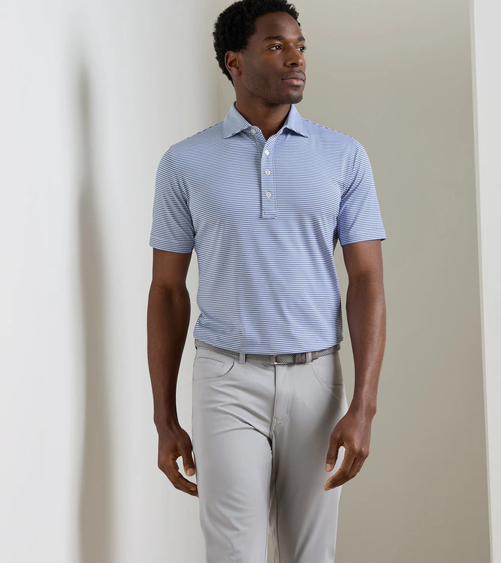 Ensemble Performance Jersey Polo - Kelly Hard Collar - White
