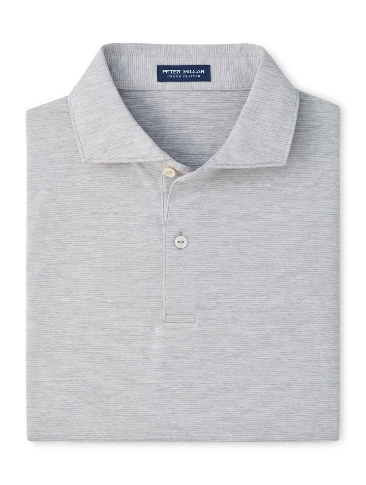 Treble Performance Jersey Polo - Edwin Spread Collar - Gale Grey