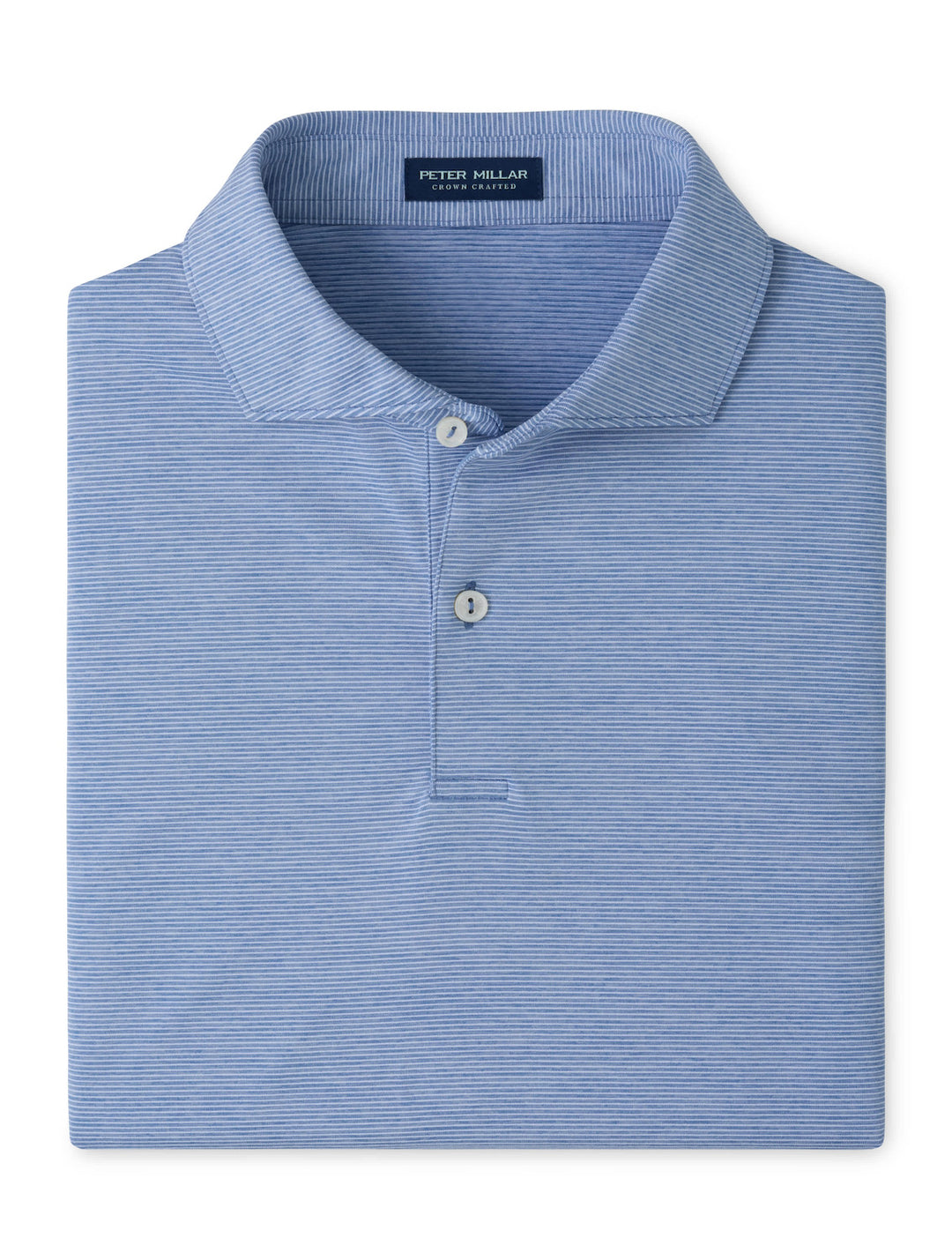 Treble Performance Jersey Polo - Edwin Spread Collar - Windy Blue