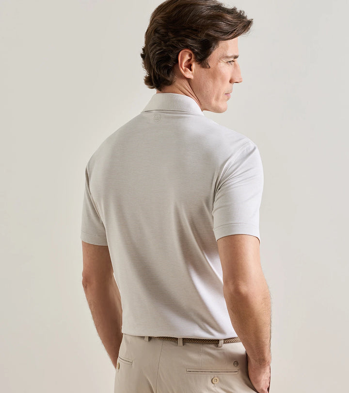 Treble Performance Jersey Polo - Edwin Spread Collar - Grey Mist