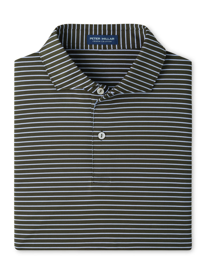 Keynote Performance Jersey Polo - Edwin Spread Collar - Dark Olive