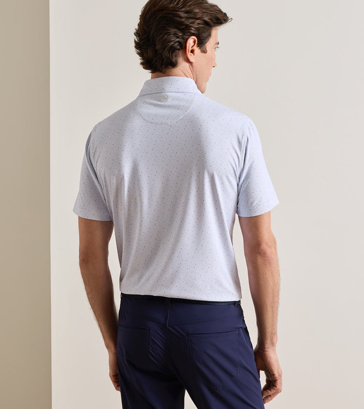 Campania Performance Jersey Polo - Edwin Spread Collar - White