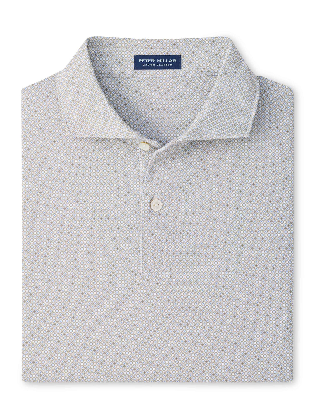 Caldara Performance Jersey Polo - Edwin Spread Collar - White
