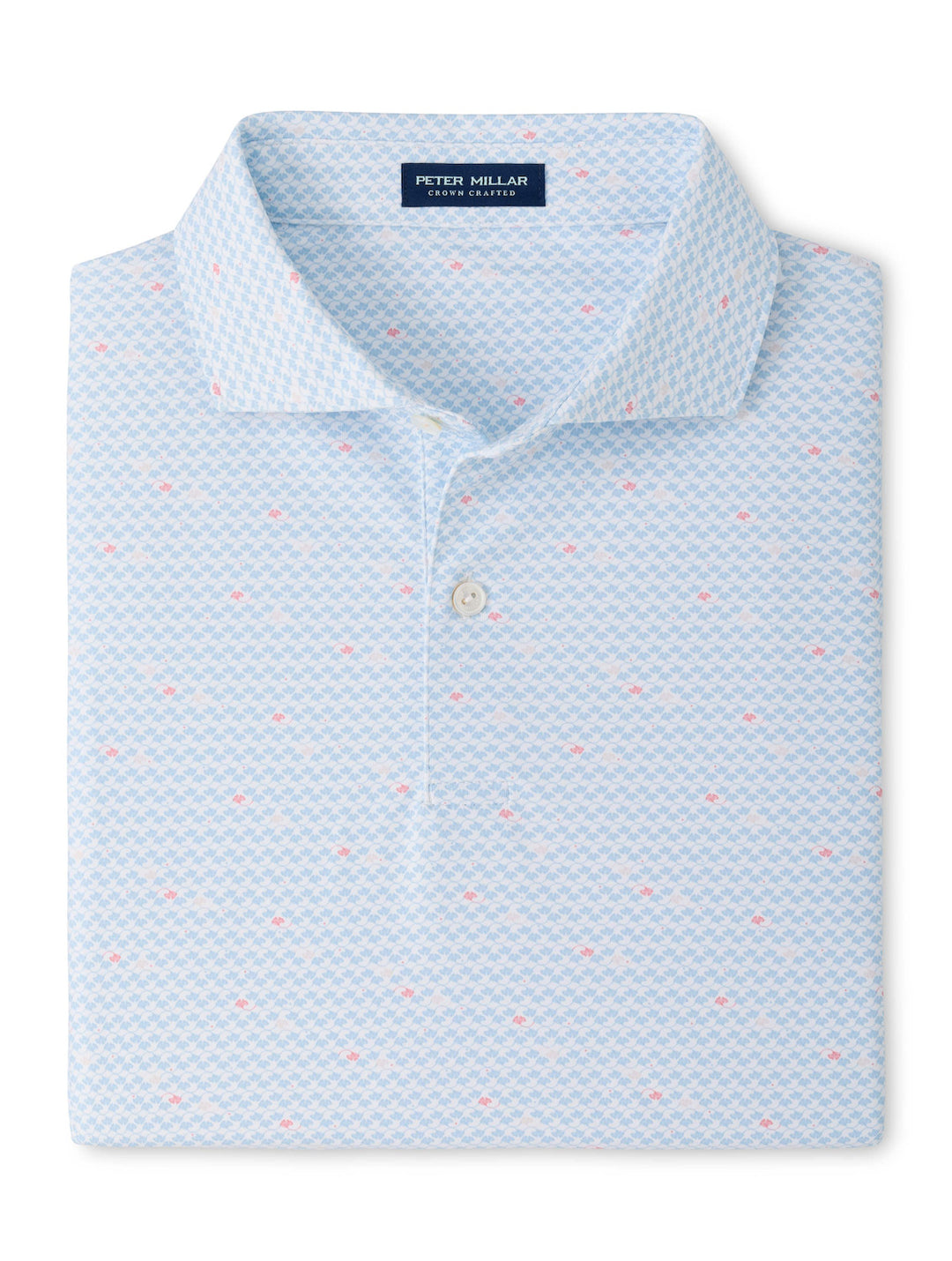 Gingko Performance Jersey Polo - Edwin Spread Collar - White