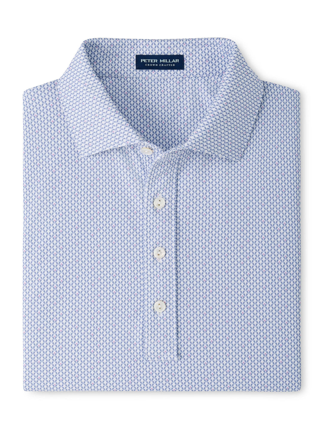 Ridgecrest Performance Jersey Polo - Kelly Hard Collar - White