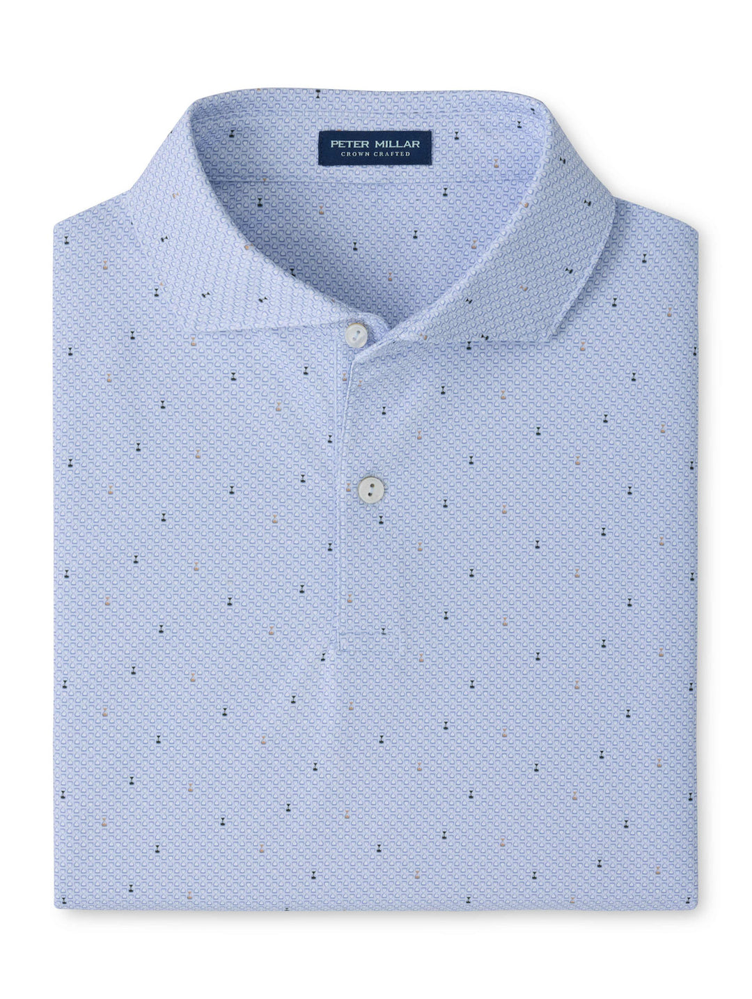 Sands Of Time Performance Jersey Polo - Edwin Spread Collar - Alice Blue