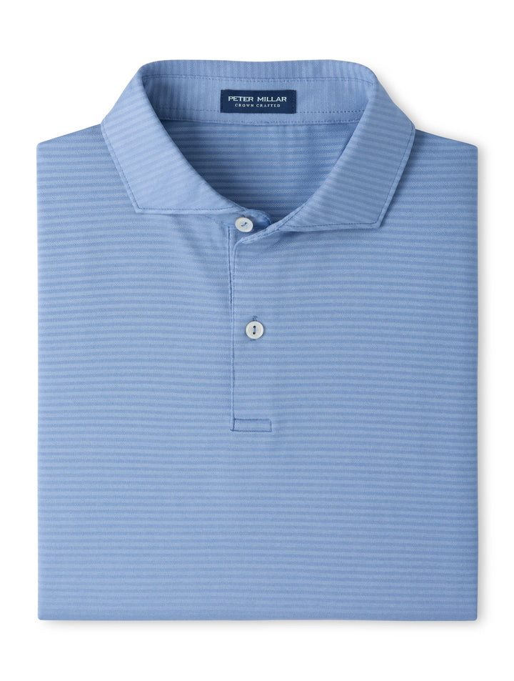 Empire Performance Jersey Polo - Edwin Spread Collar - Windy Blue