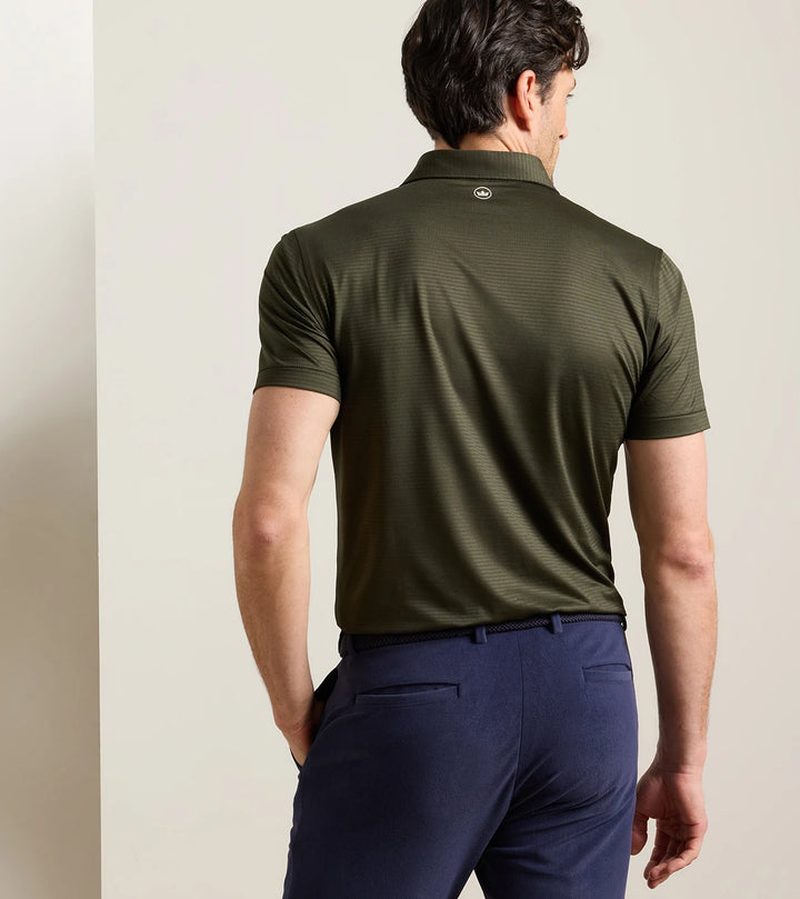 Empire Performance Jersey Polo - Edwin Spread Collar - Dark Olive