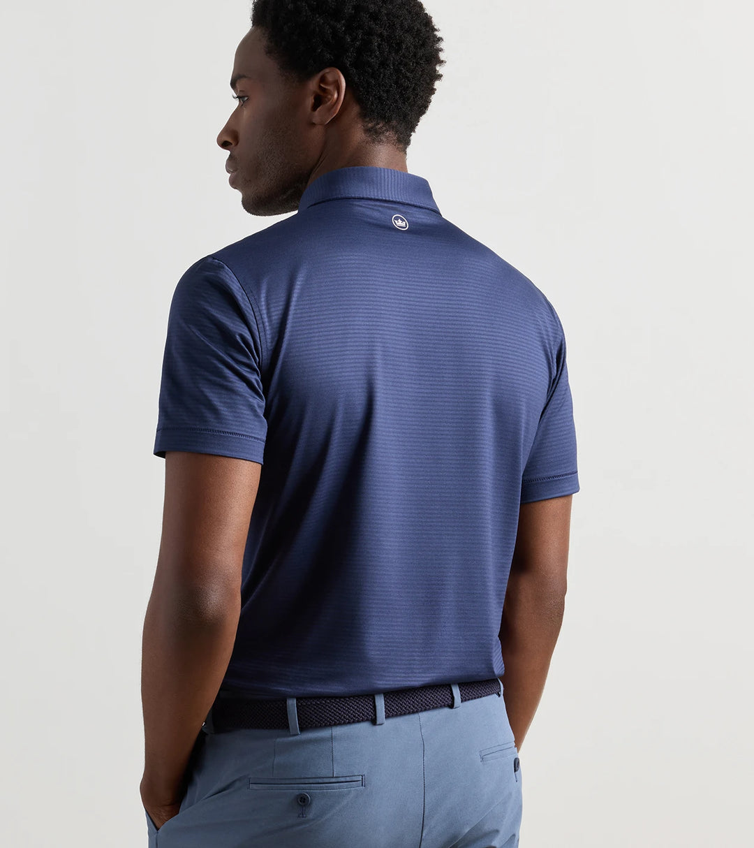 Empire Performance Jersey Polo - Edwin Spread Collar - Navy