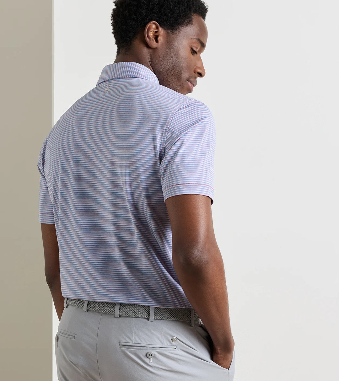 Timbre Performance Jersey Polo - Edwin Spread Collar - Melrose Pink