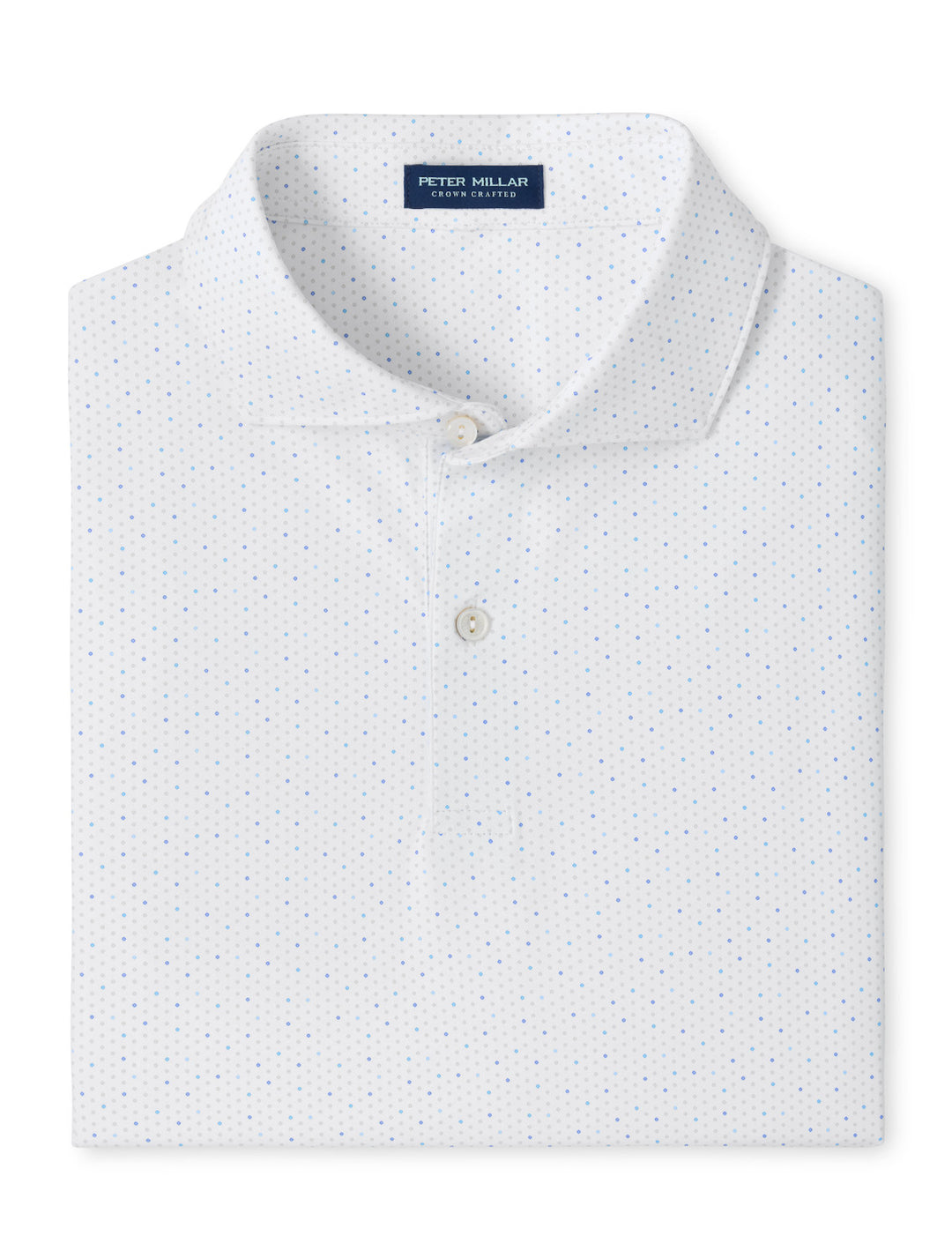 Tenuto Performance Jersey Polo - Edwin Spread Collar - White