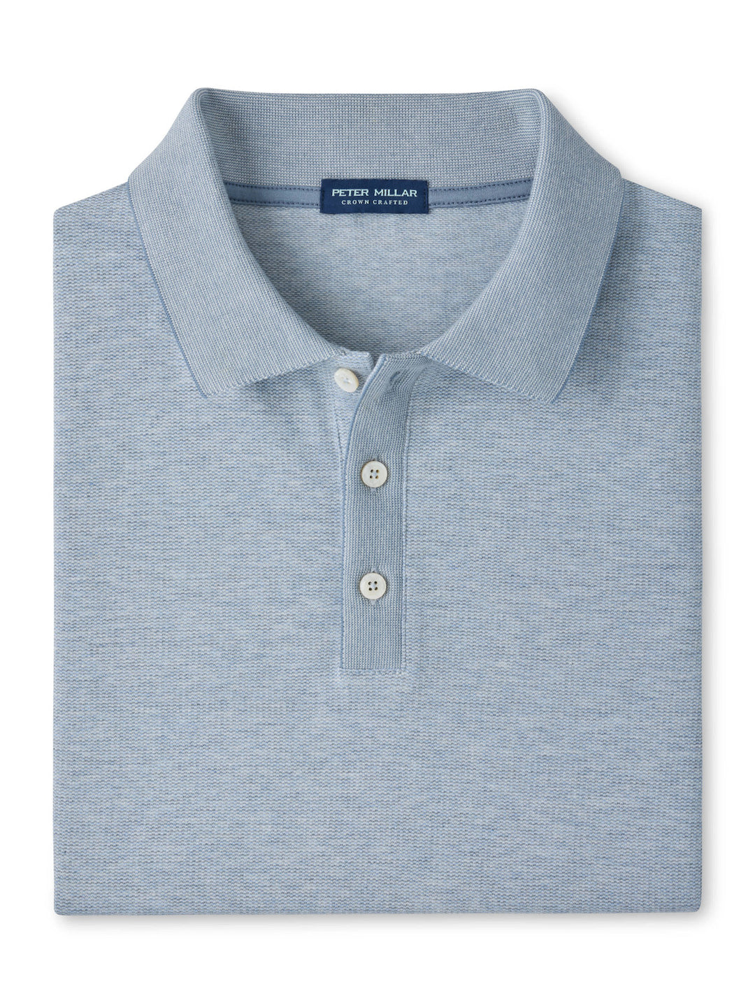 Barnes Short-Sleeve Knit Polo - Blue Frost