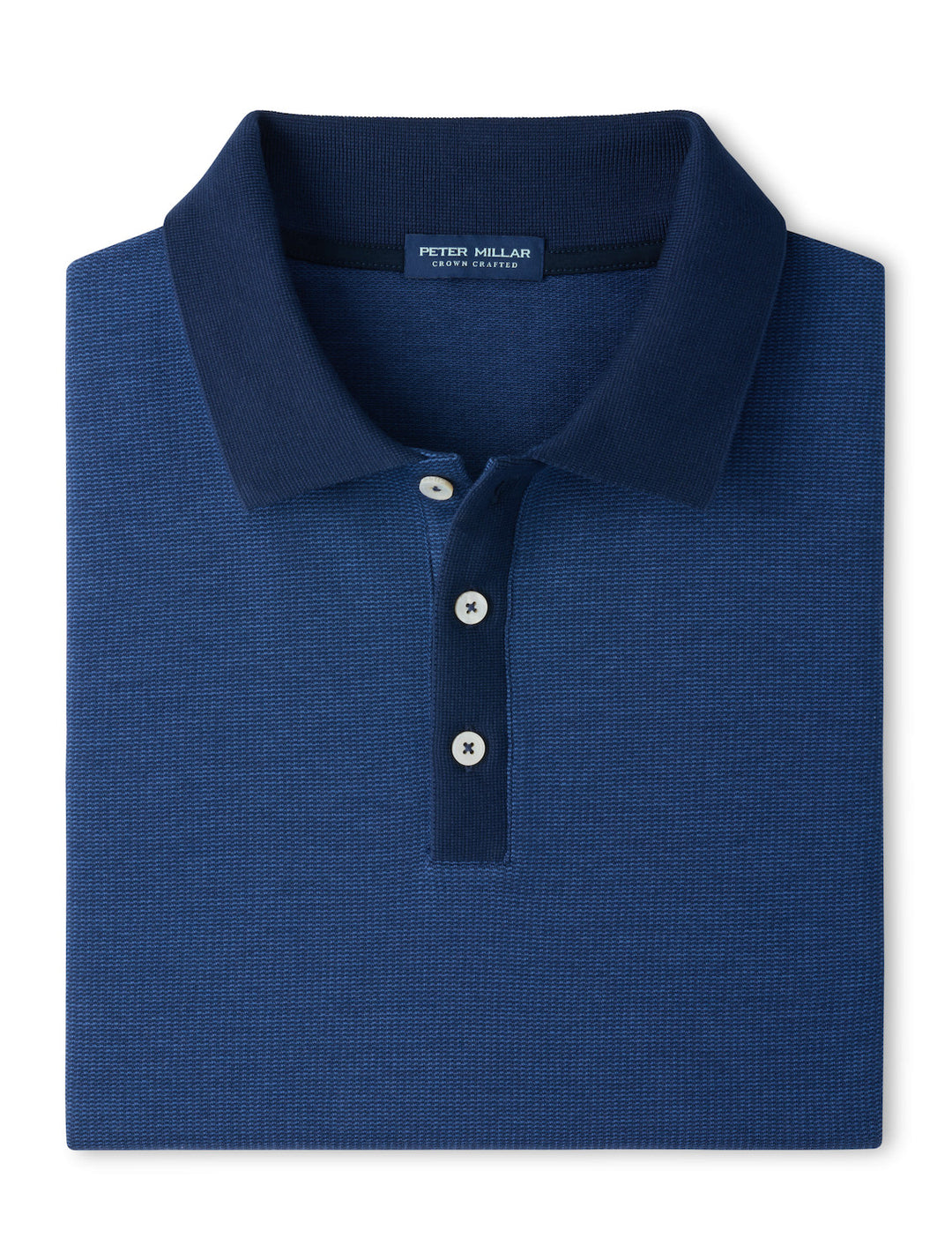 Barnes Short-Sleeve Knit Polo - Navy
