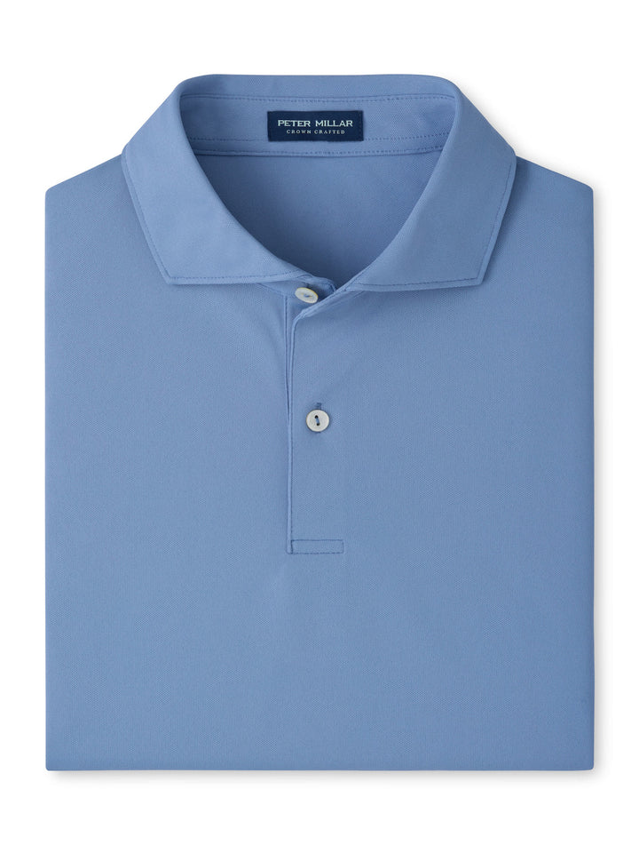 Soul Performance Mesh Polo - Edwin Spread Collar - Windy Blue