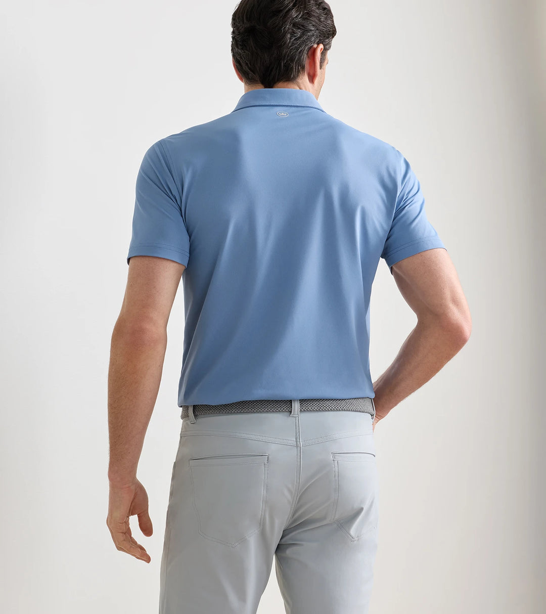 Soul Performance Mesh Polo - Edwin Spread Collar - Windy Blue