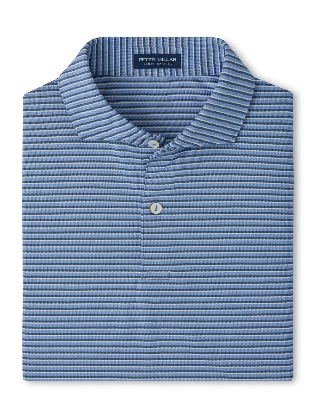 Tempo Performance Mesh Polo - Edwin Spread Collar - Windy Blue