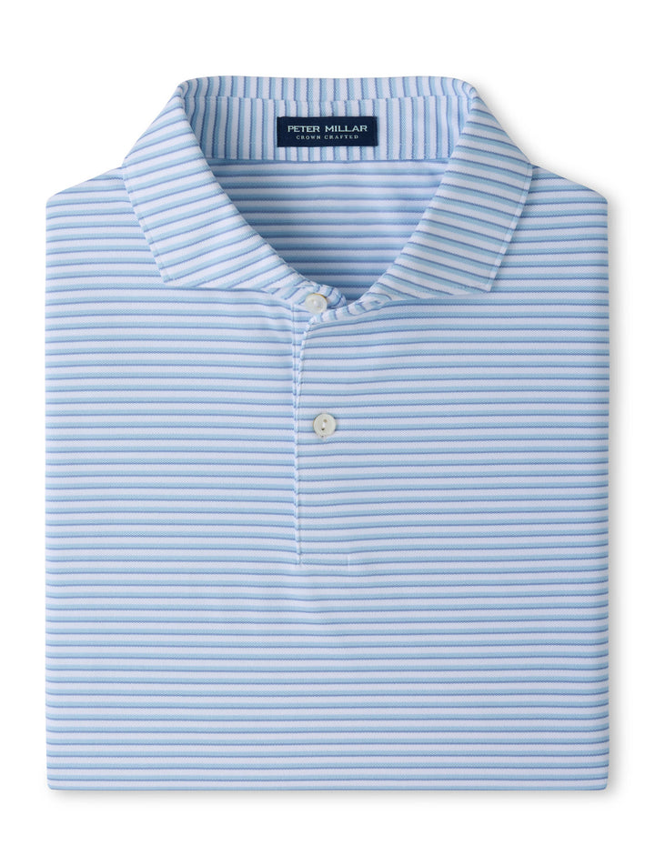 Tempo Performance Mesh Polo - Edwin Spread Collar - White