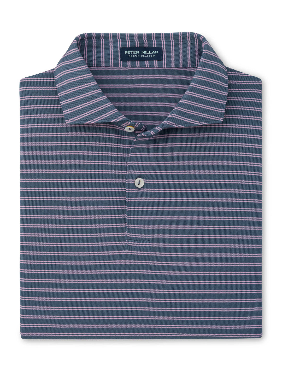Beam Performance Mesh Polo - Edwin Spread Collar - Cadet