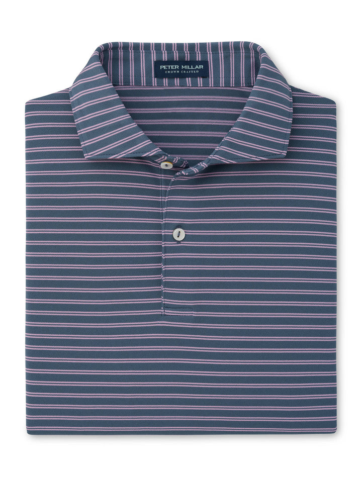 Beam Performance Mesh Polo - Edwin Spread Collar - Cadet