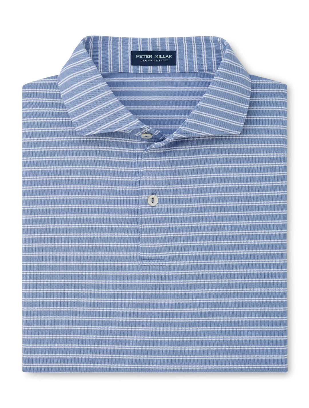 Beam Performance Mesh Polo - Edwin Spread Collar - Windy Blue
