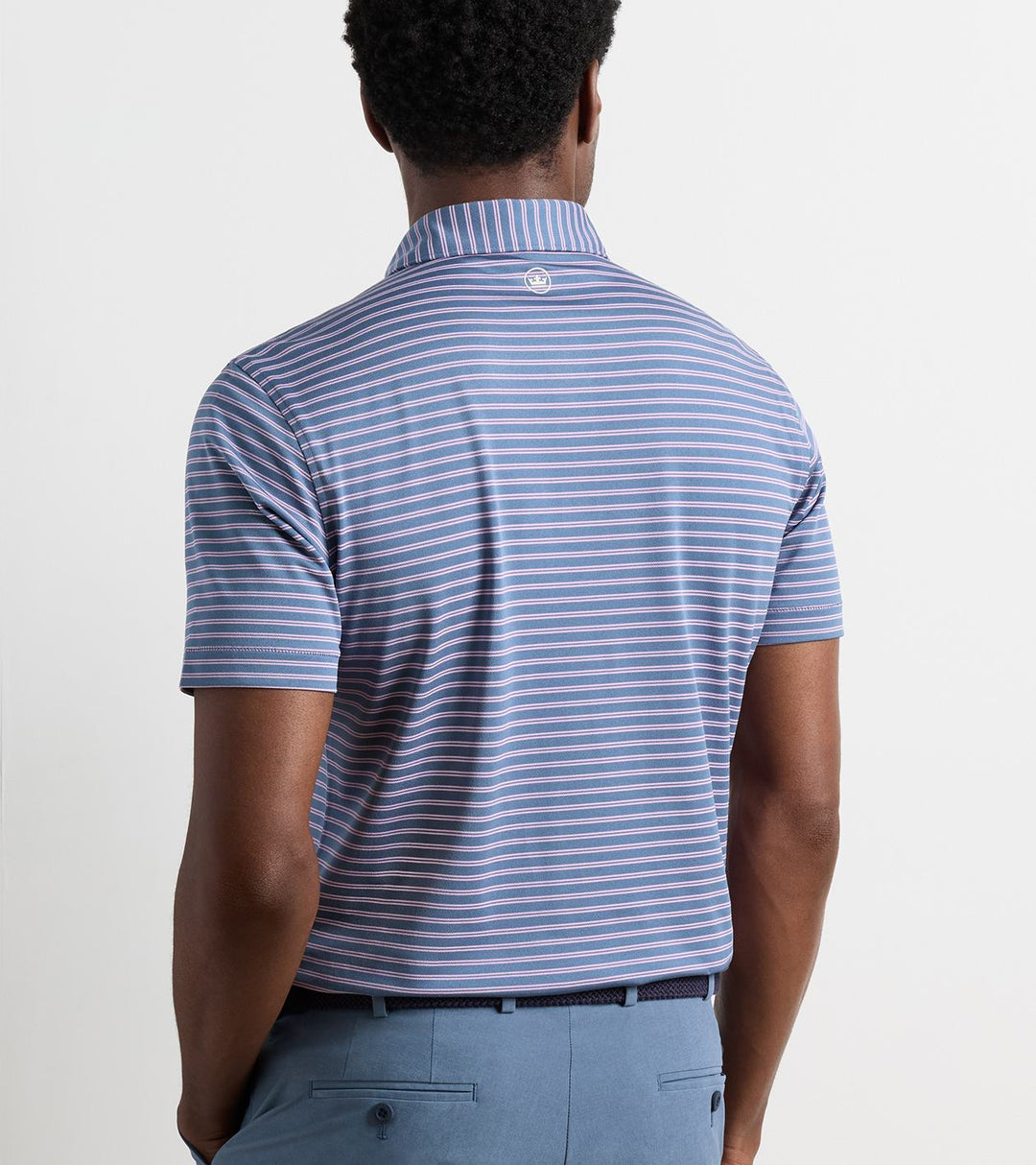 Beam Performance Mesh Polo - Edwin Spread Collar - Cadet