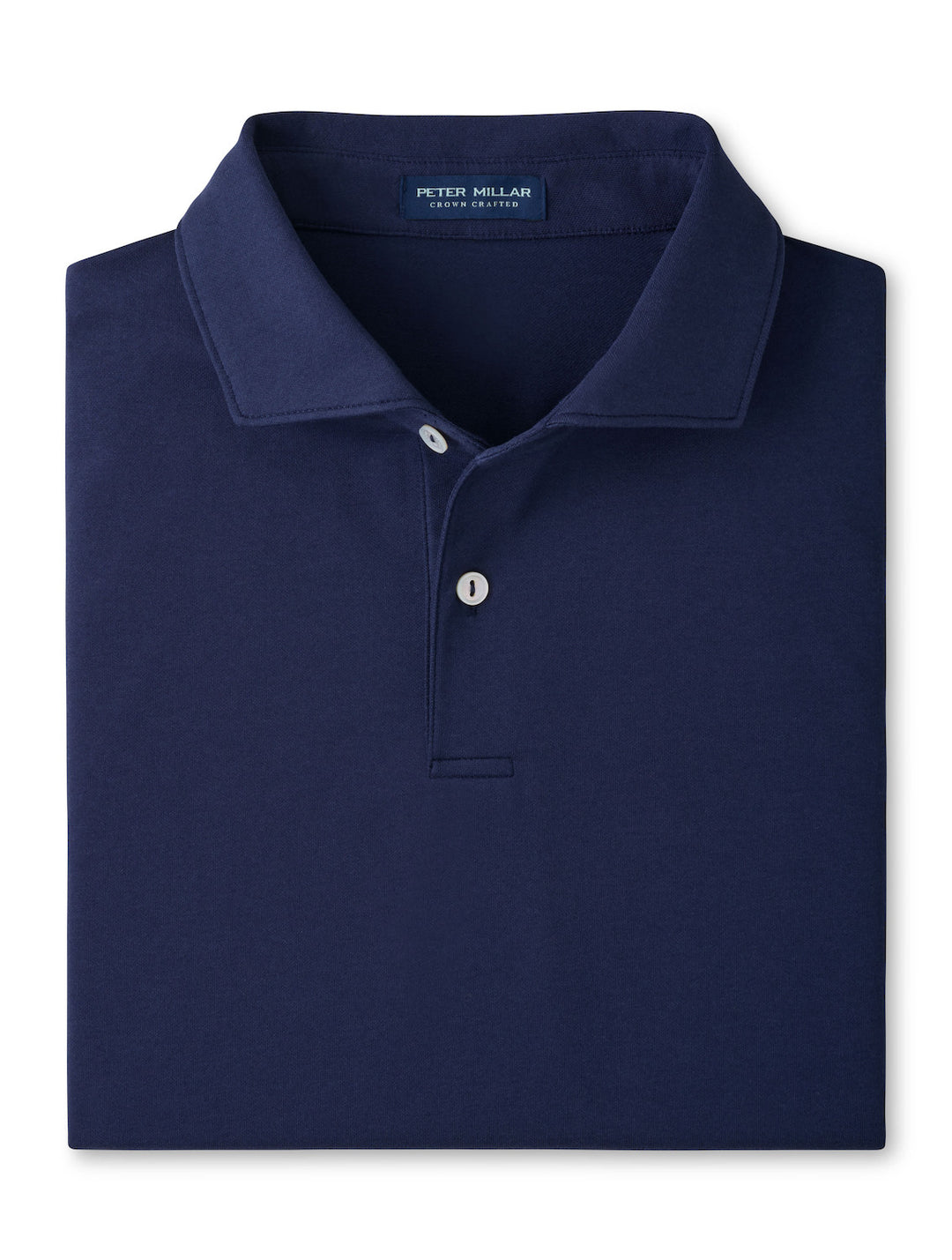 Albatross Cotton-Blend Piqué Polo - Edwin Spread Collar - Navy