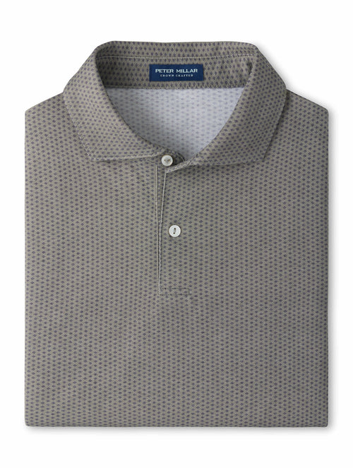 Albatross Diamond Cotton-Blend Piqué Polo - Edwin Spread Collar - Dark Olive