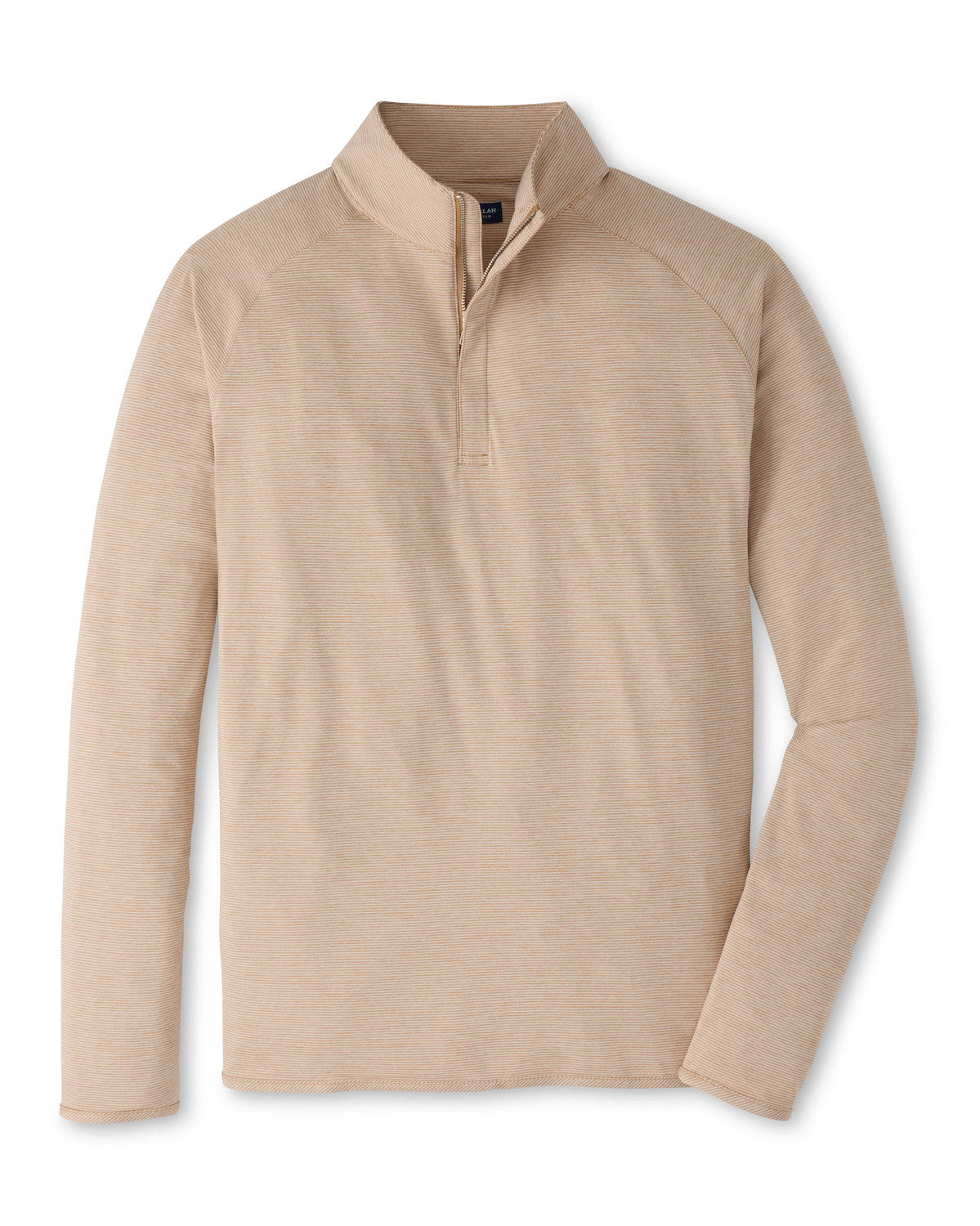 Stealth Stripe Performance Quarter-Zip - Light Nutmeg