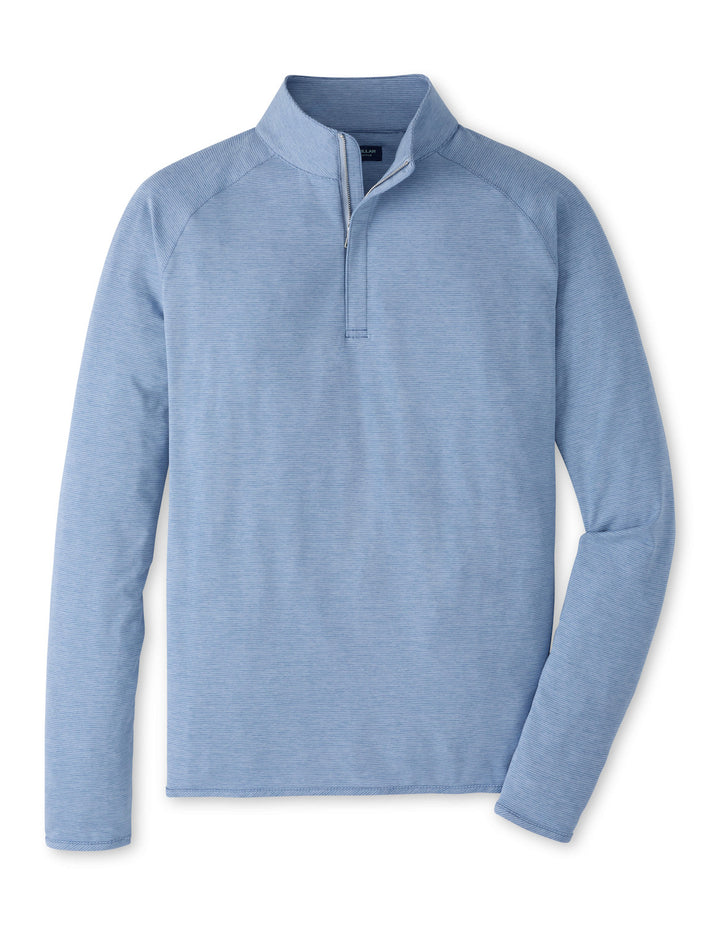 Stealth Stripe Performance Quarter-Zip - Windy Blue