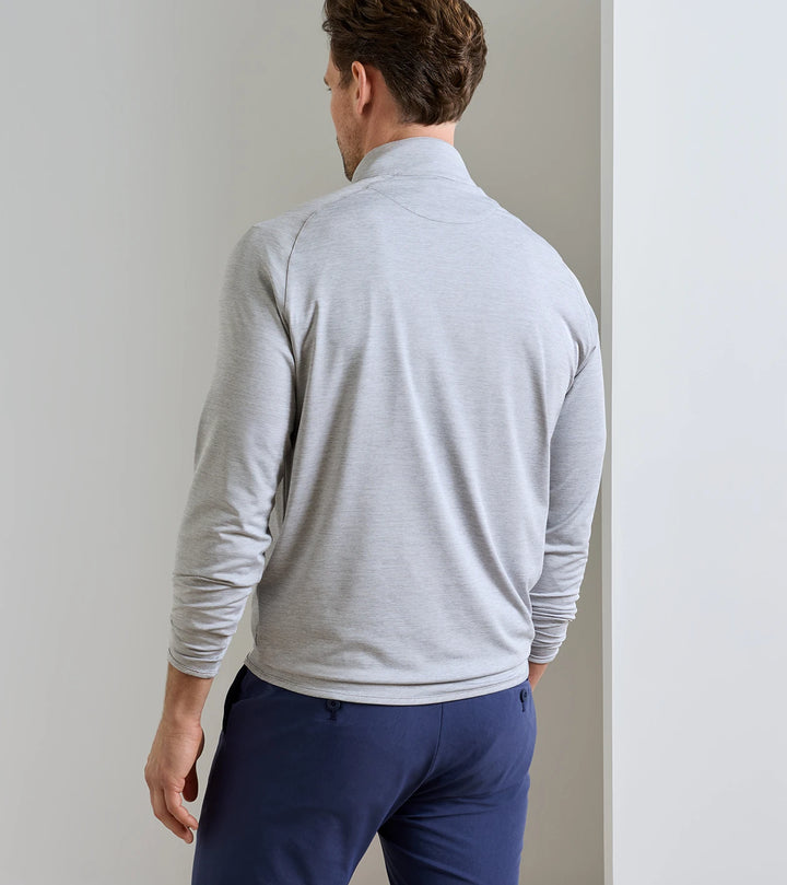 Stealth Stripe Performance Quarter-Zip - Gale Grey