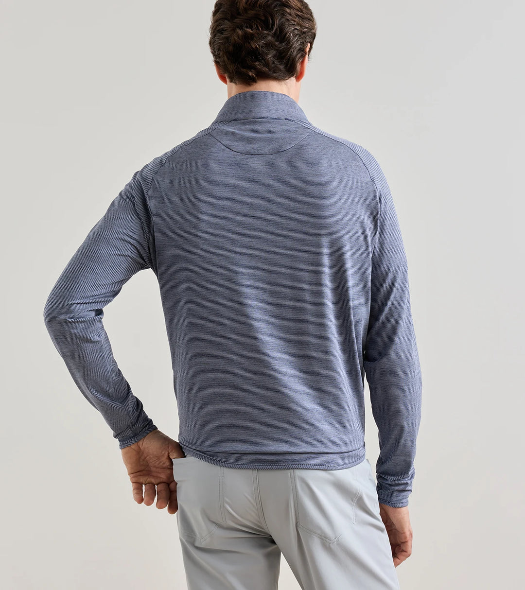 Stealth Stripe Performance Quarter-Zip - Navy