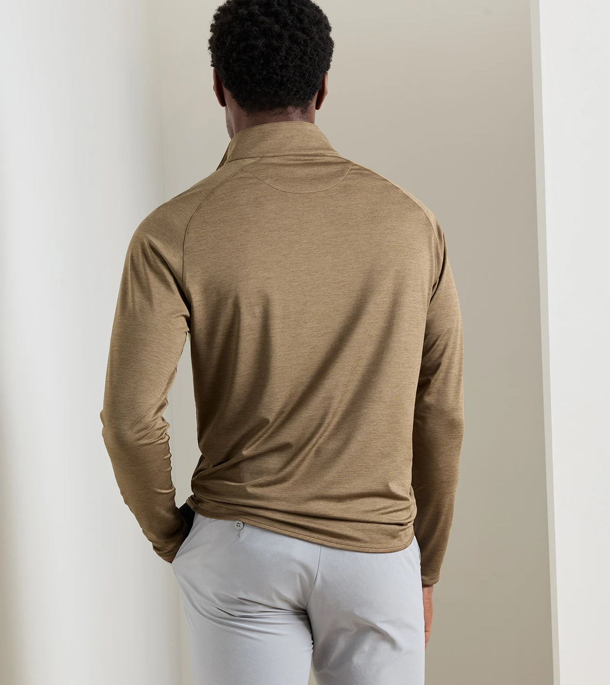 Stealth Performance Quarter-Zip - Light Mocha