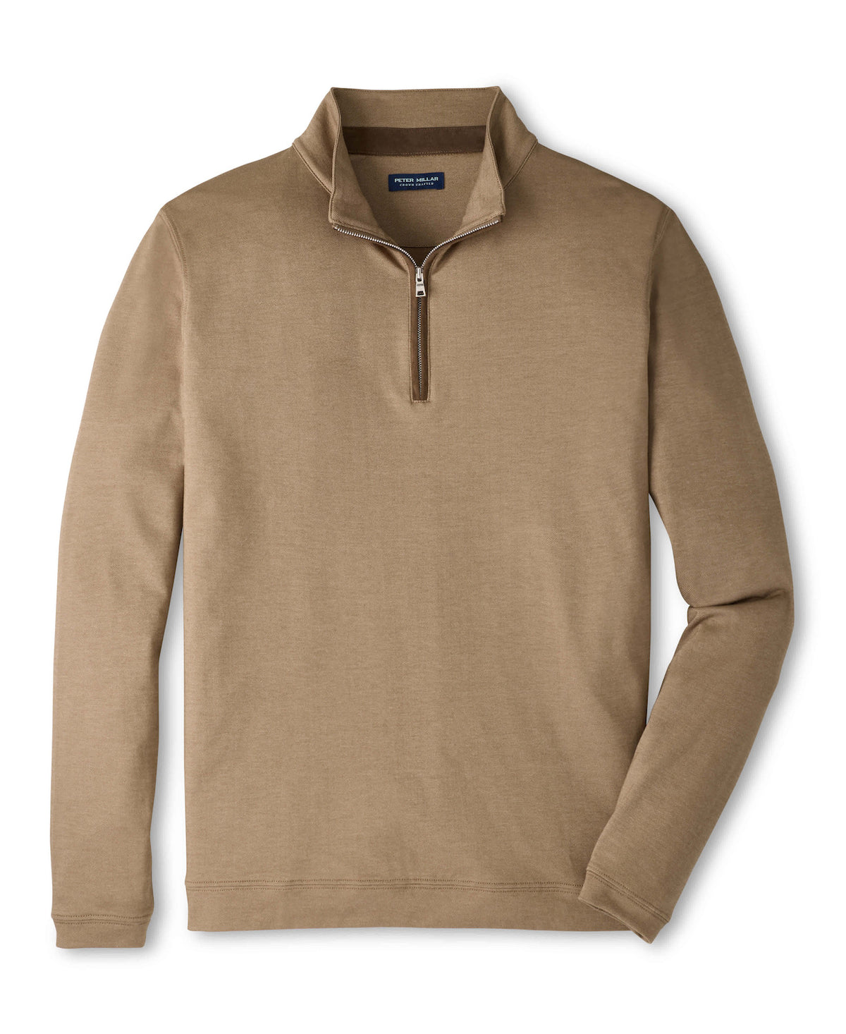 Albatross Cotton-Blend Piqué Quarter-Zip - Light Mocha