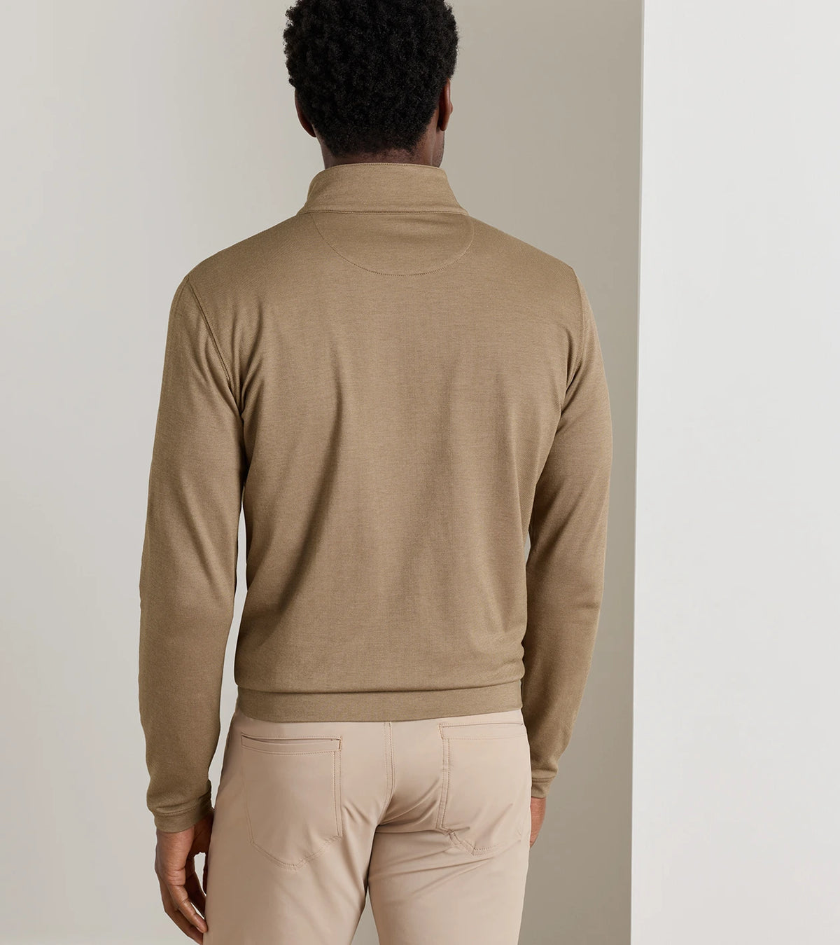 Albatross Cotton-Blend Piqué Quarter-Zip - Light Mocha