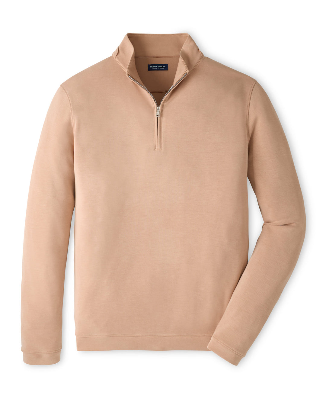 Soft Suede Performance Quarter-Zip - Light Nutmeg