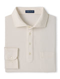 Amble Long-Sleeve Cotton Cashmere Polo - Almond