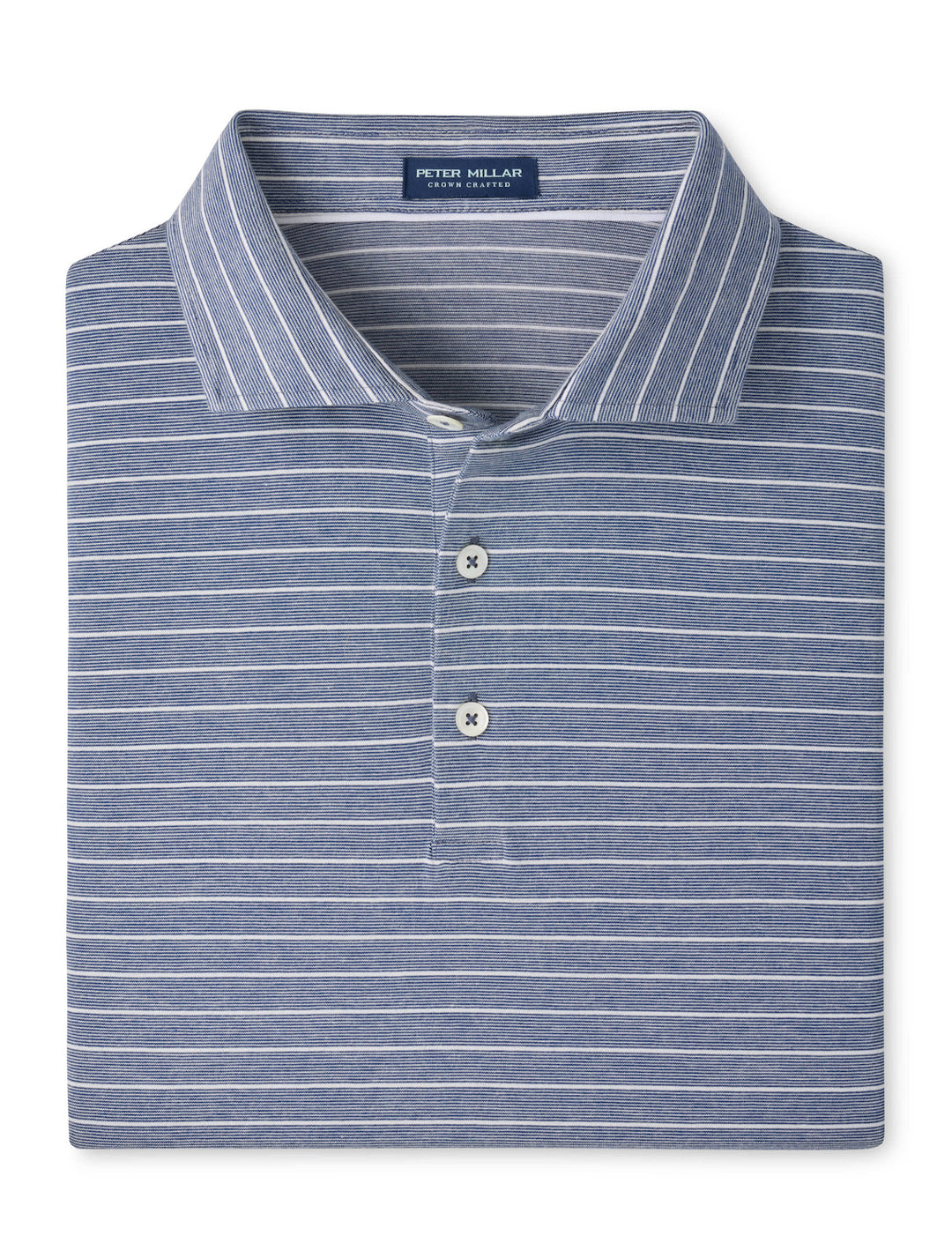 Excursionist Flex Striped Short-Sleeve Polo - Navy