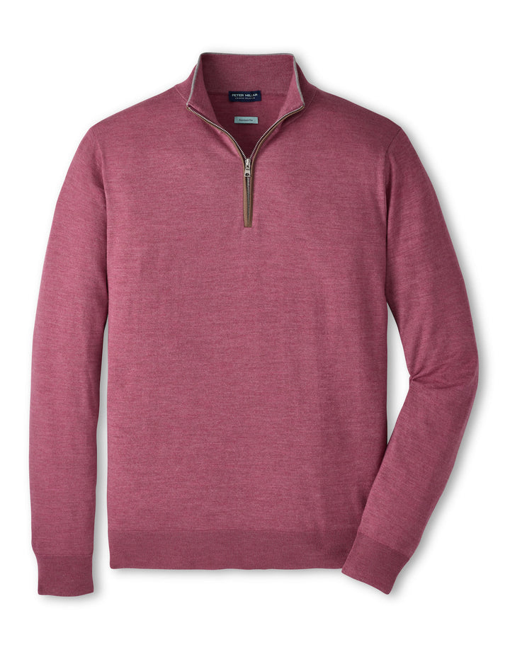 Excursionist Flex Quarter-Zip Sweater - Ruby Dusk