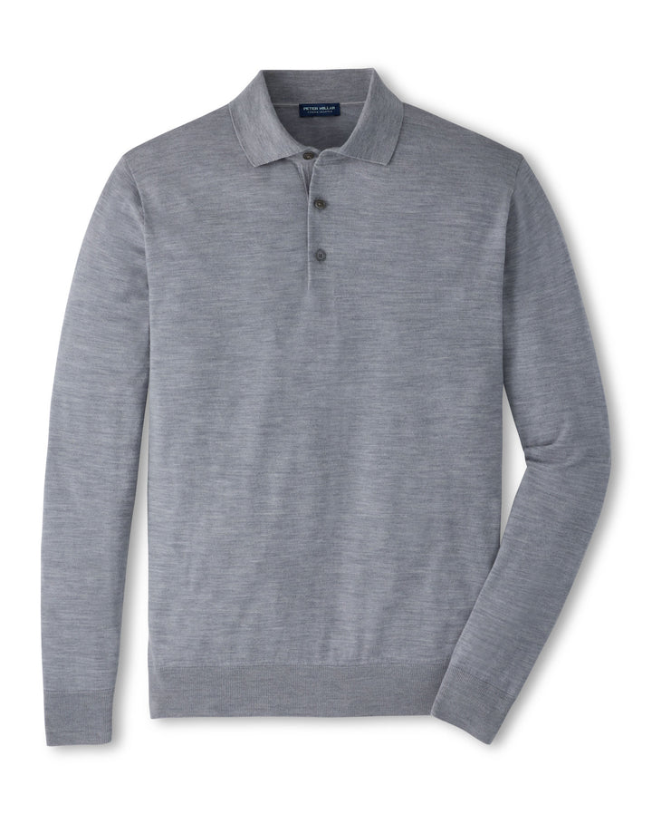 Dorset Sweater Polo - Grey Heather