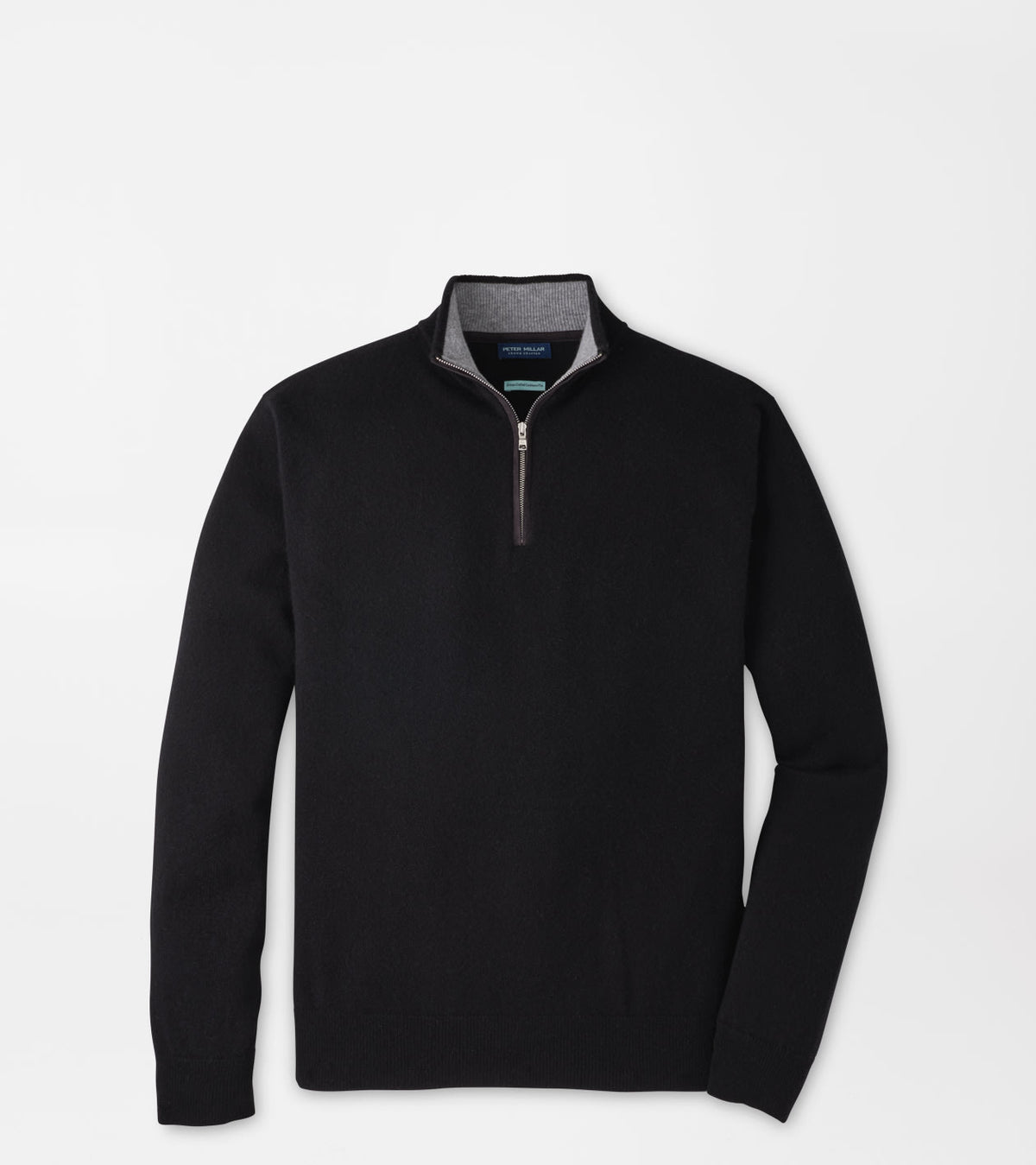 Artisan Crafted Cashmere Flex Quarter-Zip - Black