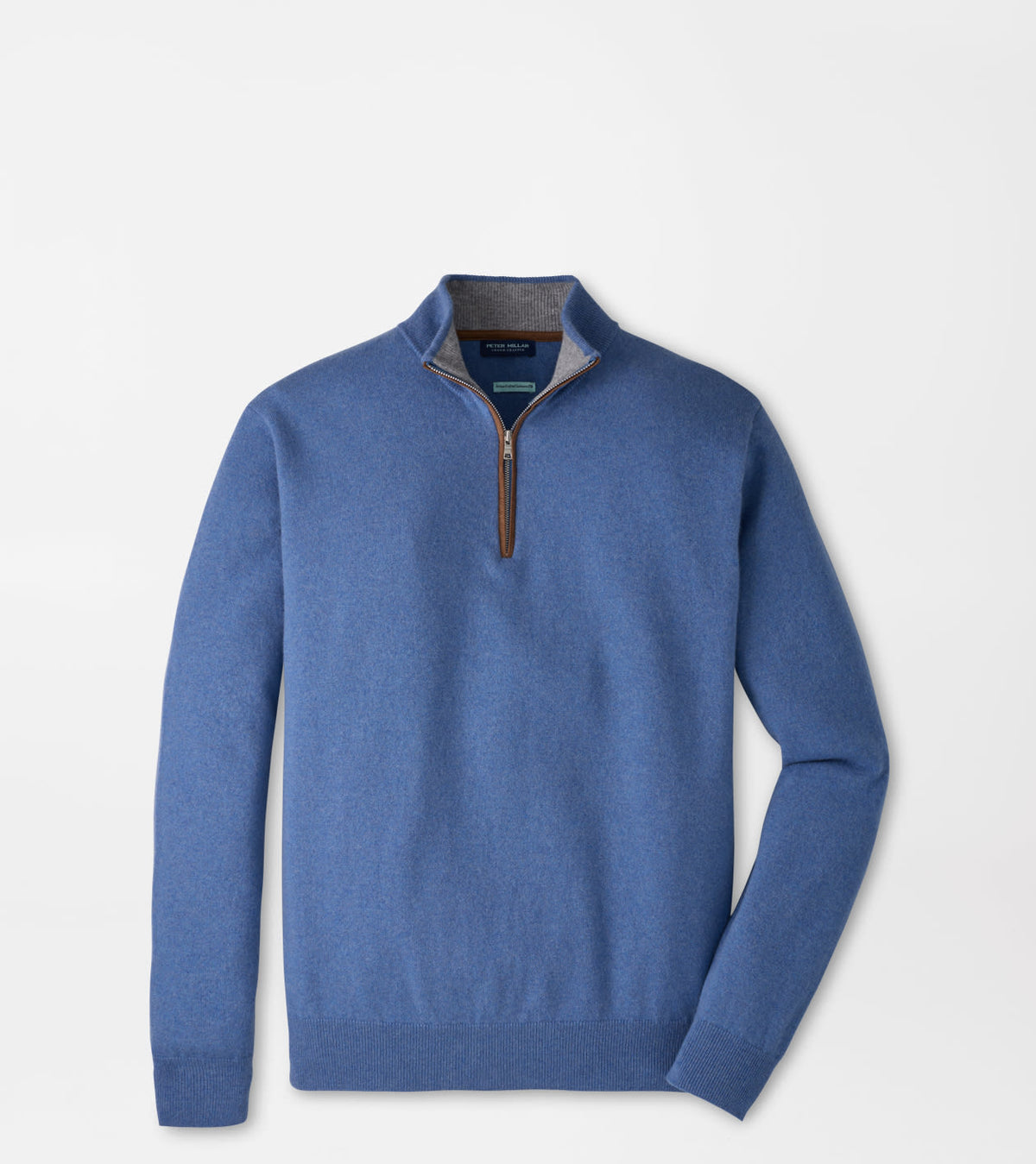 Artisan Crafted Cashmere Flex Quarter-Zip - Blue Pearl