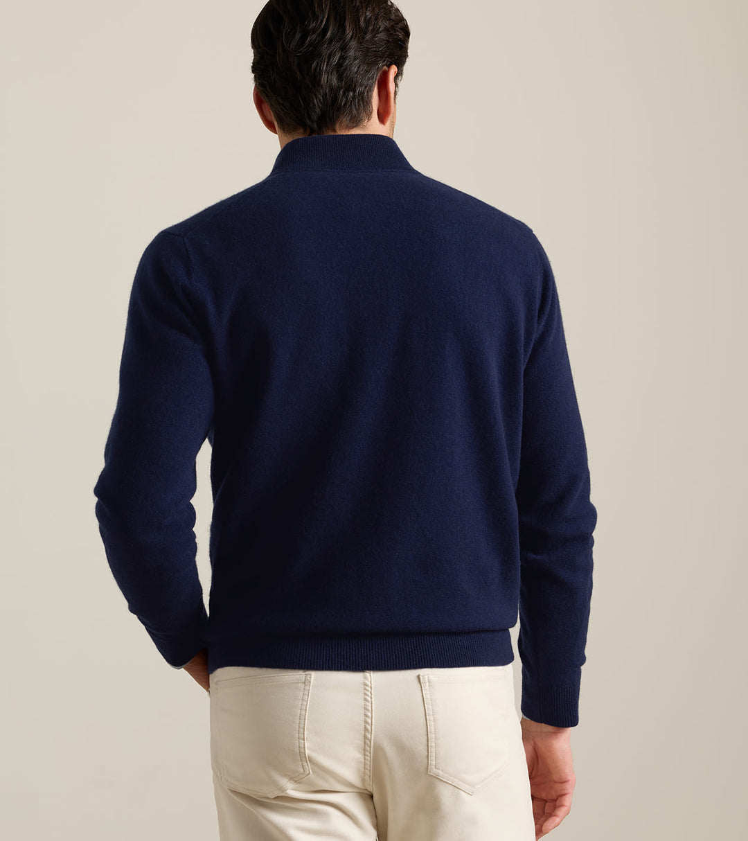 Artisan Crafted Cashmere Flex Quarter-Zip - Navy