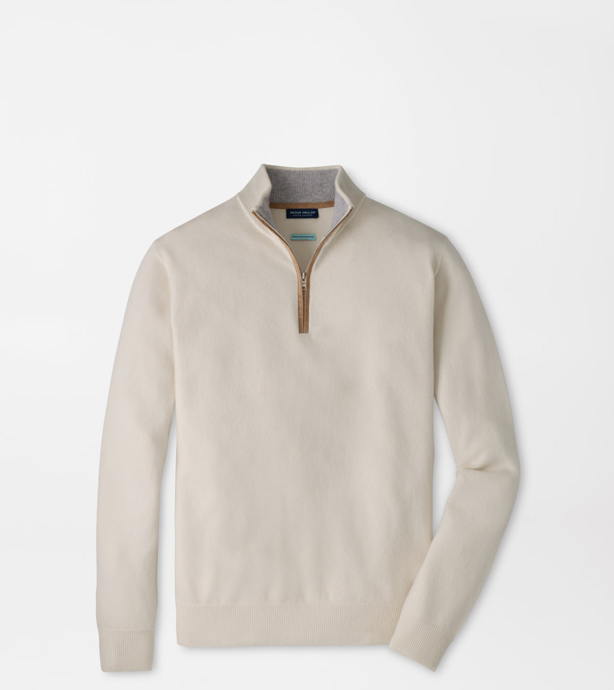 Artisan Crafted Cashmere Flex Quarter-Zip - Winter Ivory