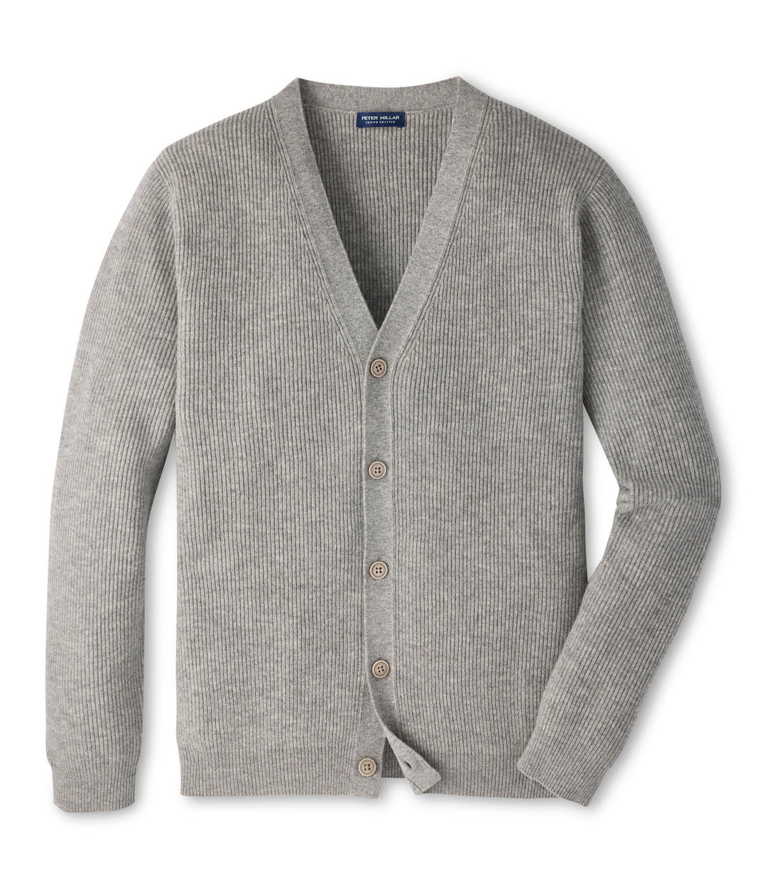 Alpine V-Neck Cardigan Sweater - Gale Grey