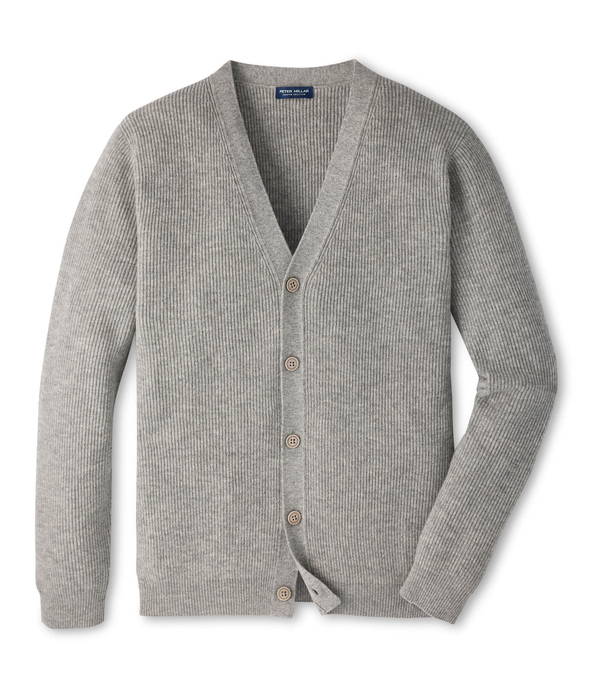 Alpine V-Neck Cardigan Sweater - Gale Grey
