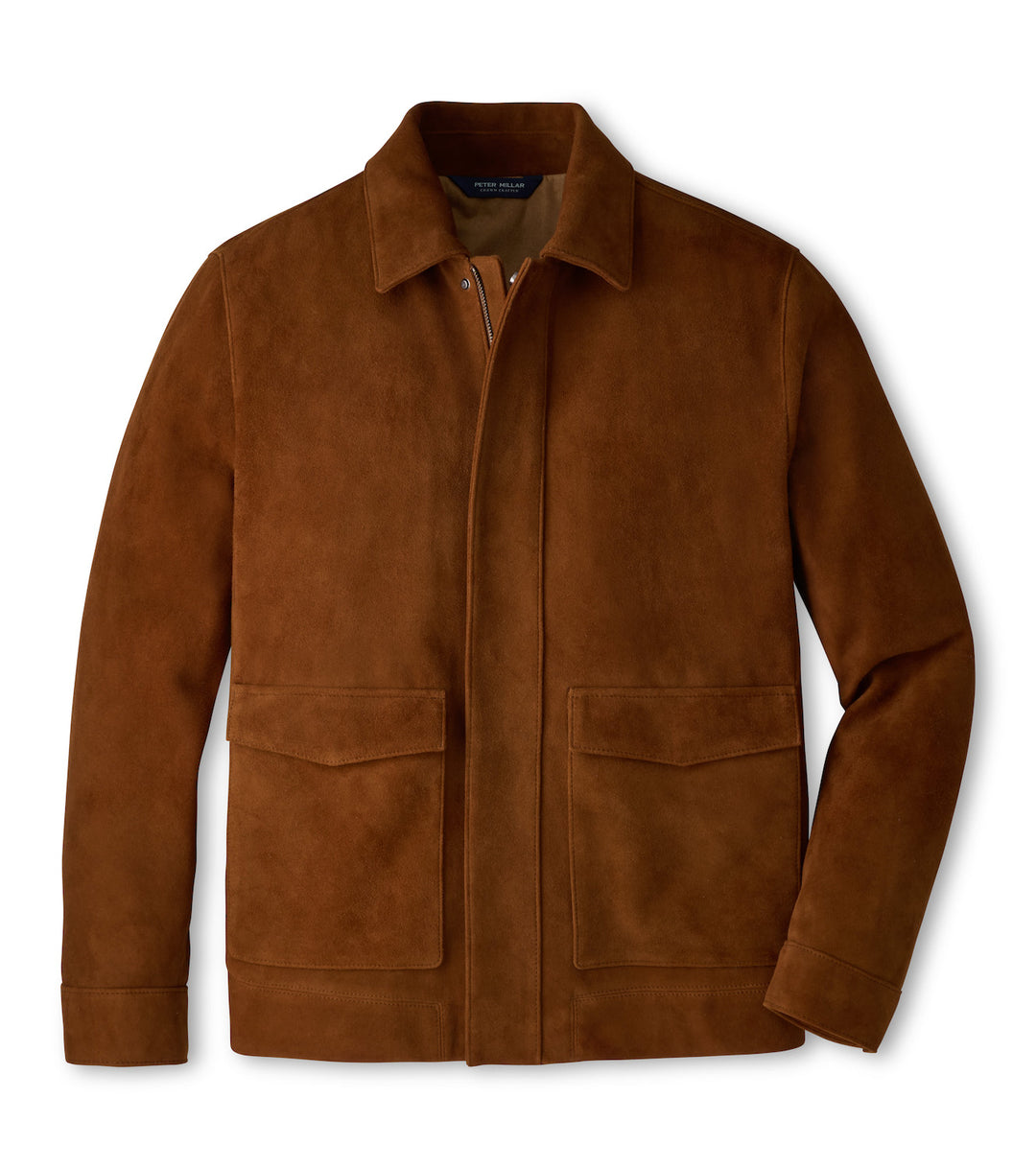Deerskin Suede Jacket - Saddle