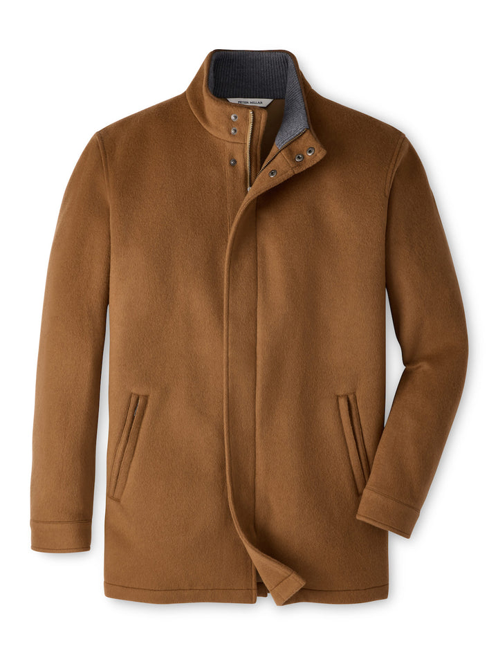 Crown Flex Merino City Coat - Dark Amber